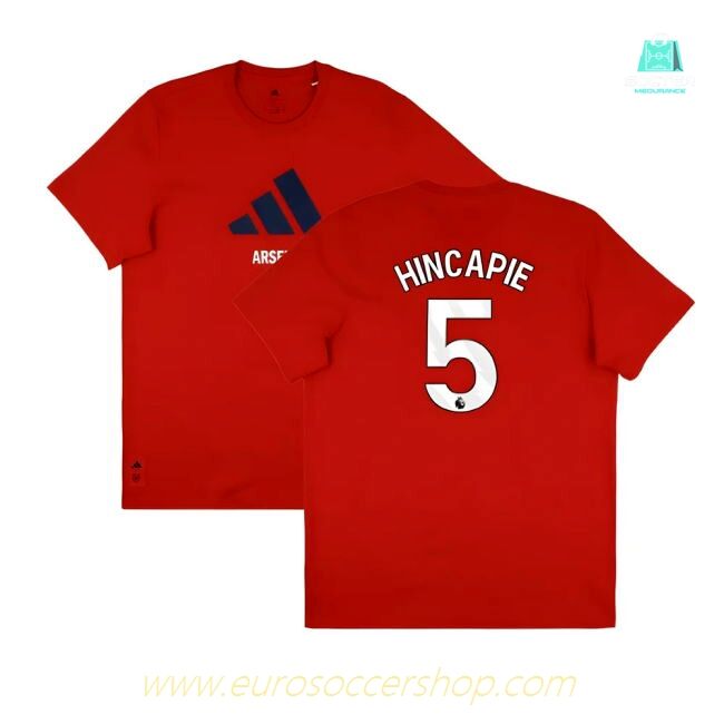 2025-2026 Arsenal Season Graphic Tee (Scarlet) (Hincapie 5)