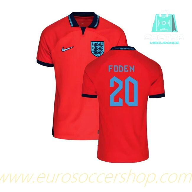 2022-2023 England NT Away Jersey Official Children (Foden 20)