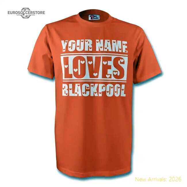 Authentic Your Name Loves Blackpool T-shirt (orange) - Premium