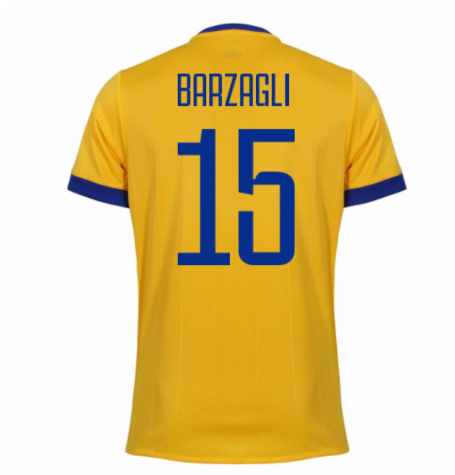Juventus Away 201718 Barzagli 15 Soccer Jersey Shirt - Official