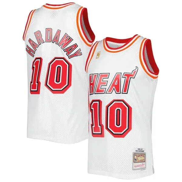 Tim Hardaway MIA Swingman Jersey - genuine player-jersey - White