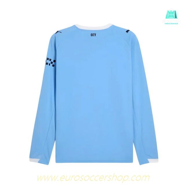 2025-2026 Man City Long Sleeve Home Shirt