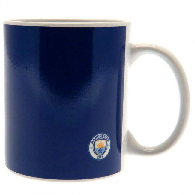 retro Manchester City FC Halftone Mug