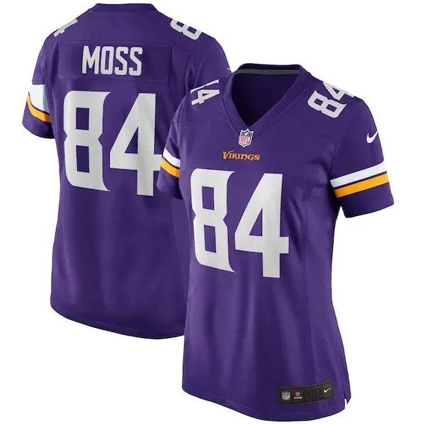 None Randy Moss Game Jersey - Purple | NFL Player Jersey | NFL Footbal
