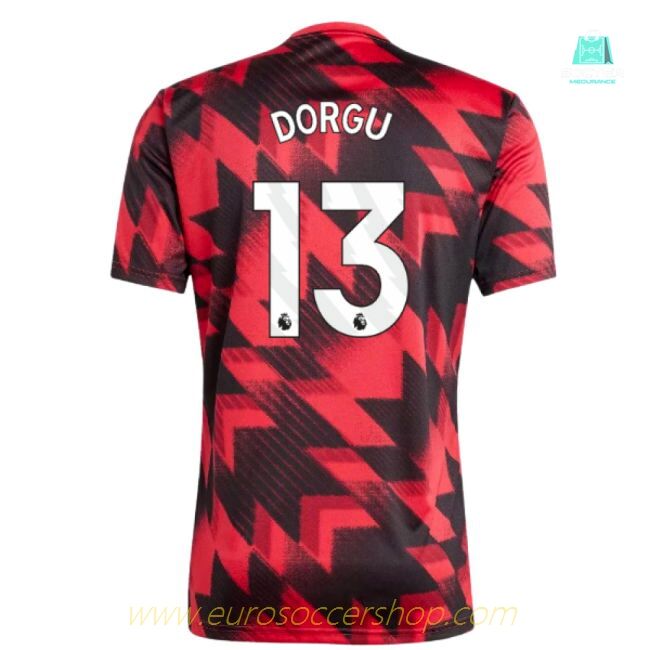 2025-2026 Man Utd Pre-Match Shirt (Red) (Dorgu 13)