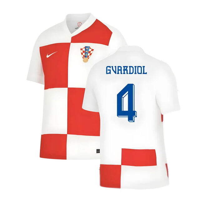 Gvardiol 4 Elite Style Croatia Home Pro Shirt 2024-2025