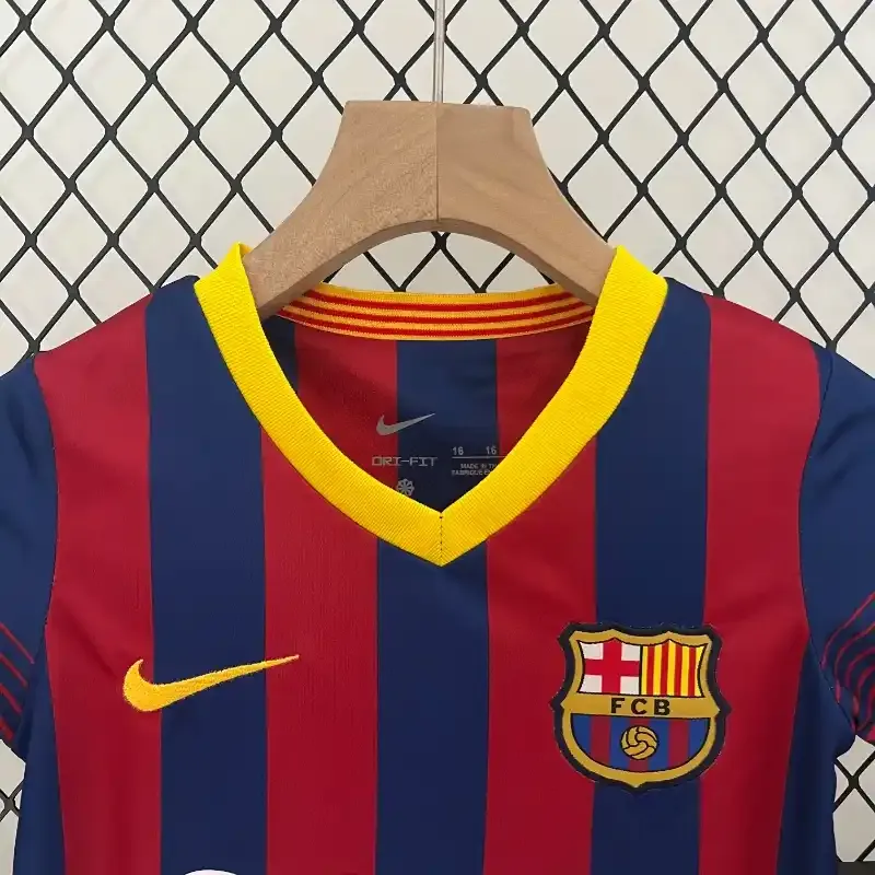 2013-2014 Kids Barcelona Jersey retro kit