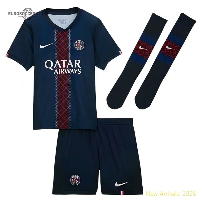 Official Fan-Favorite 2025-2026 Psg Home Little Kids Mini Kit