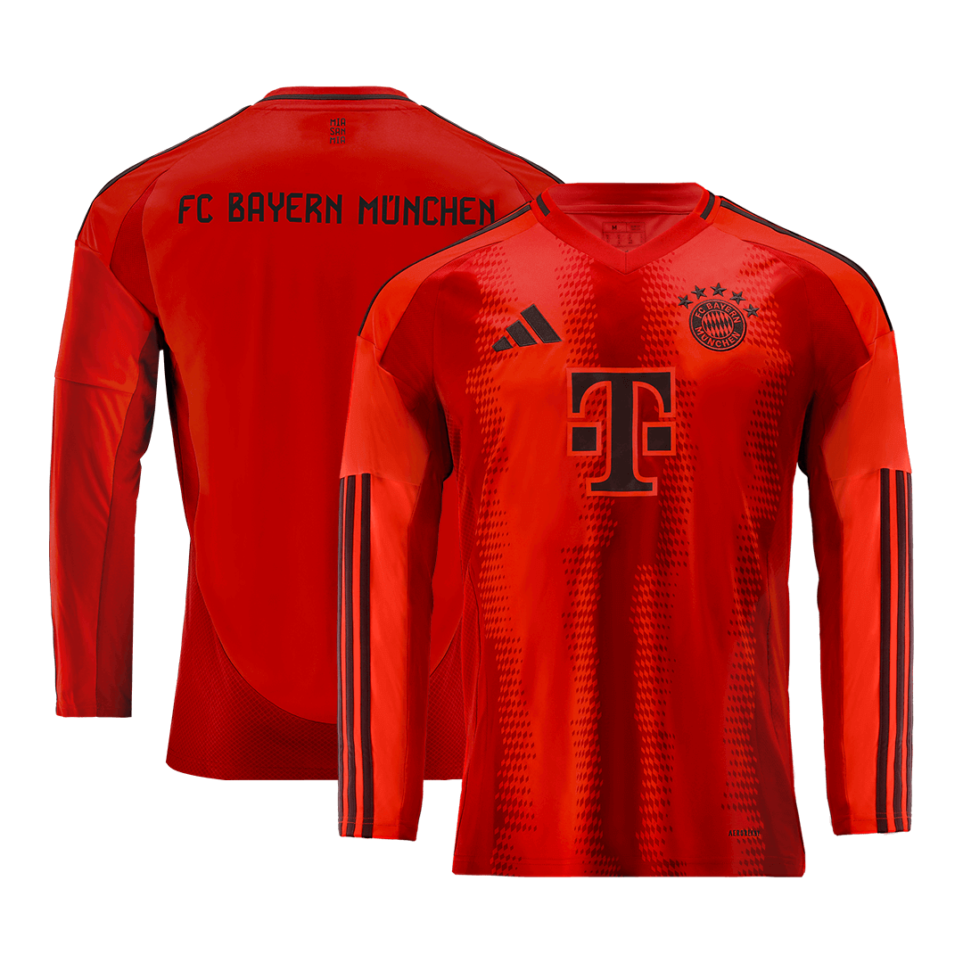 Bayern Munich Home Long Sleeve  Soccer Jersey 2024/25 Authentic Kit