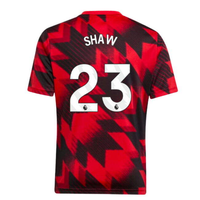 2025-2026 Man Utd Pre-Match Shirt (Red) - Kids (Shaw 23)