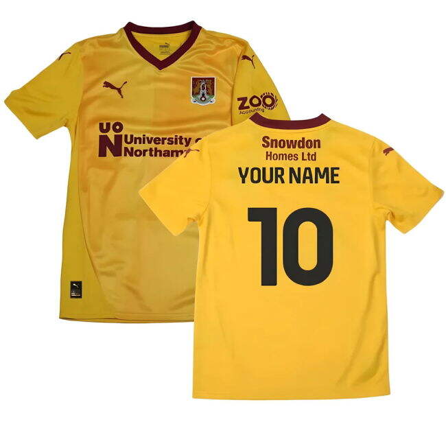 Official 2024-2025 Northampton Town Away Shirt (Your Name)