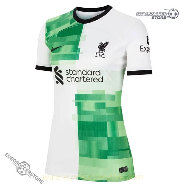 Away Version of Liverpool Women's Football Jersey for the 23-24 Season