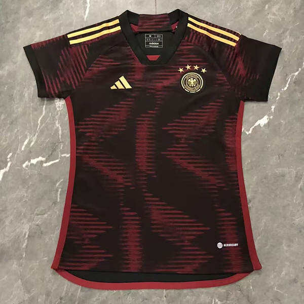 Womens Germany 2022 World Cup Away Black Soccer Jersey Football Shirt