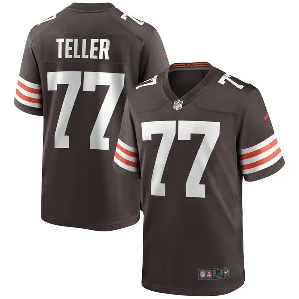 None Game NFL Jersey - Brown | Top-Grade Football Apparel | NFL Footba