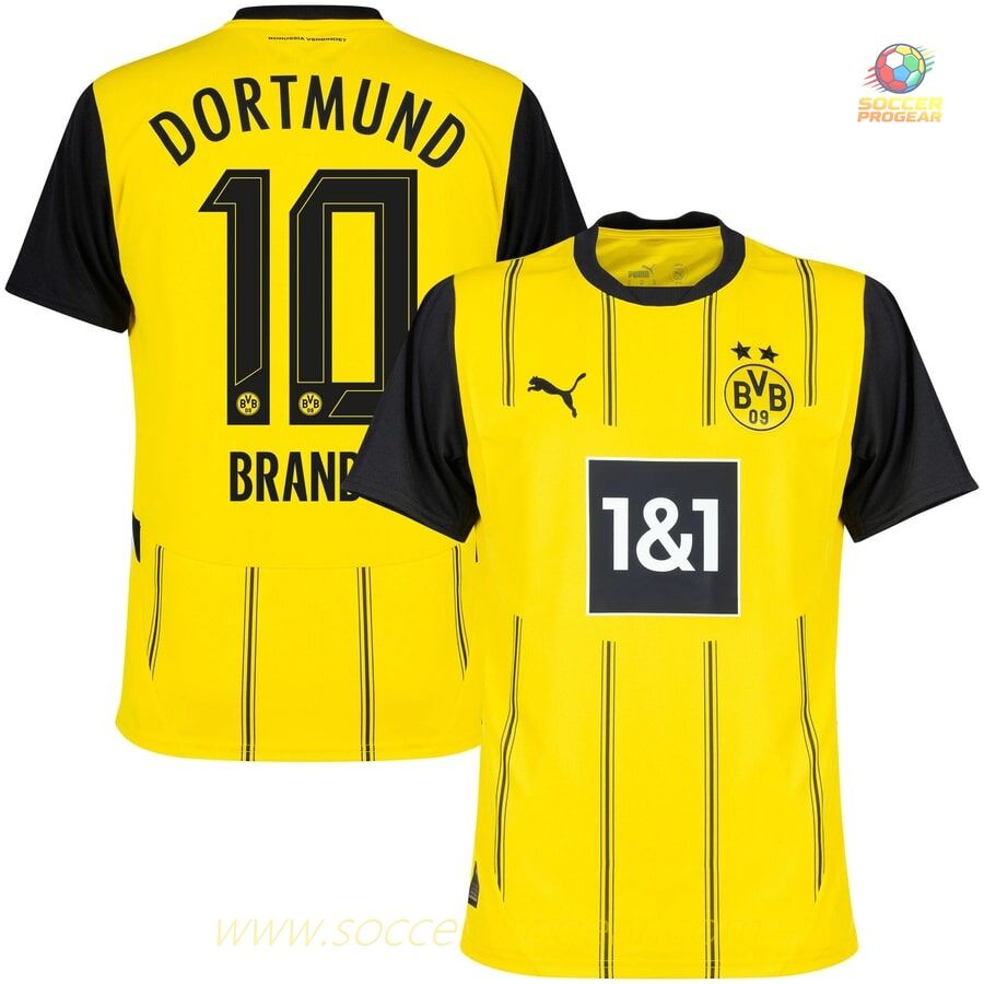 Football Team Jersey Dortmund Home 2024-2025 Season Drandt