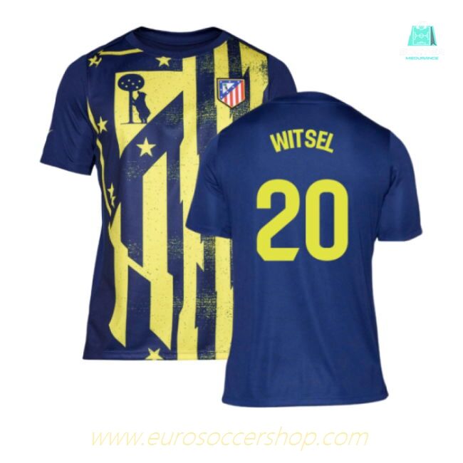 2025-2026 Atletico Madrid Pre-Match Shirt (Blue-Yellow) (Witsel 20)