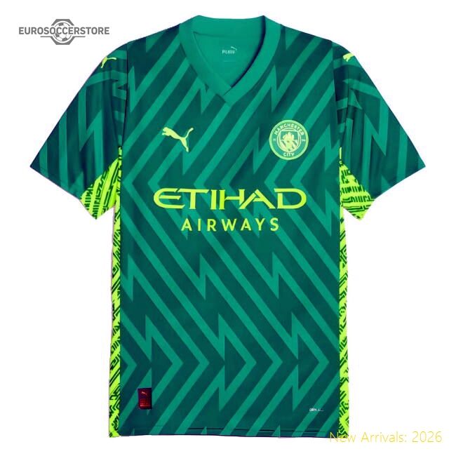 Authentic 2023-2024 Man City Home Goalkeeper Shirt (green) (steffen