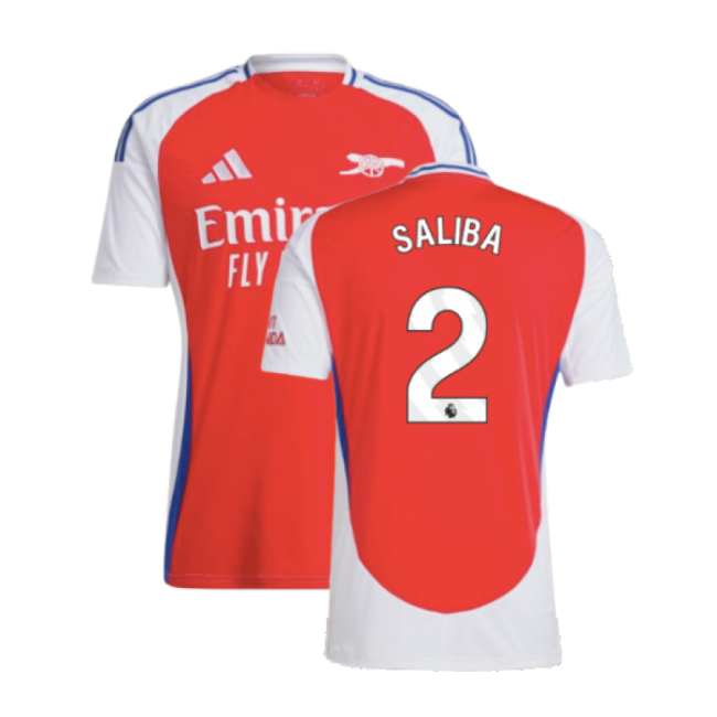 2024-2025 Arsenal Home Jersey (Saliba 2)