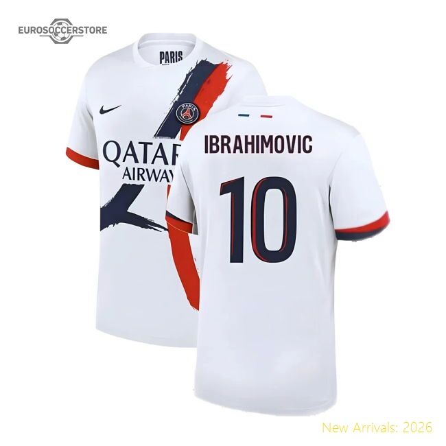 Popular Authentic 2024-2025 Psg Away Shirt (Ibrahimovic 10)