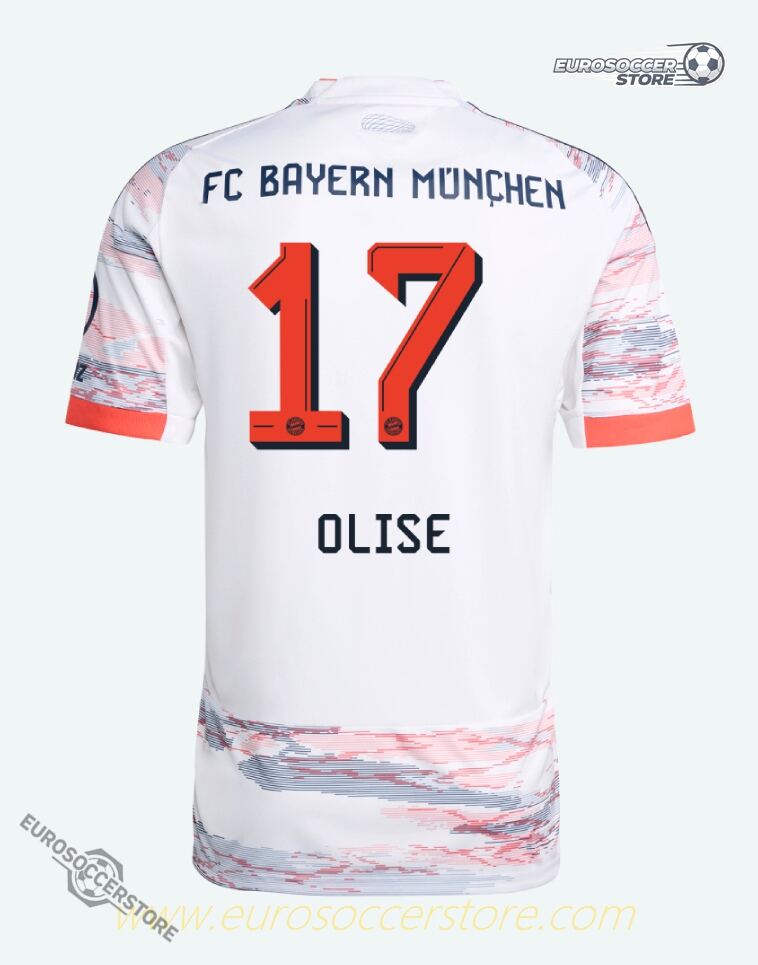 Bayern Munich Away Olise 17 Jersey 25-26