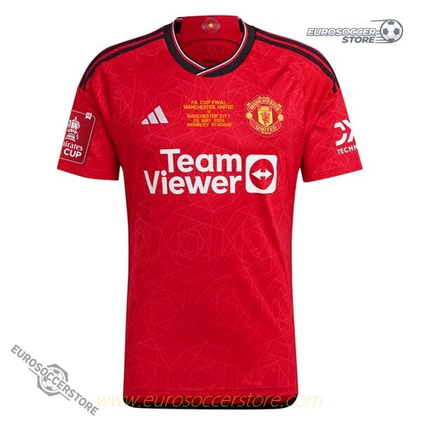 Manchester United 23-24 FA Cup Final Home Jersey (COMPLETE PATCH + FINAL SPECIFICATION)