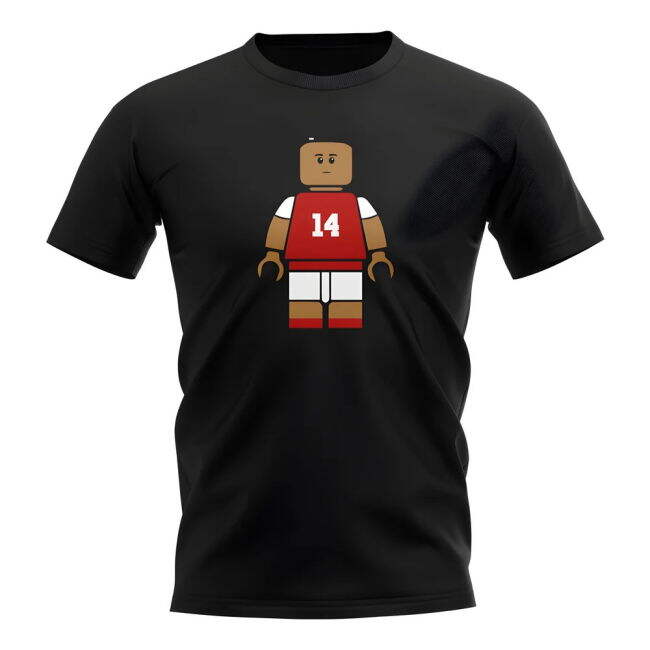 Thierry Henry Arsenal Brick Footballer T-Shirt (Black)