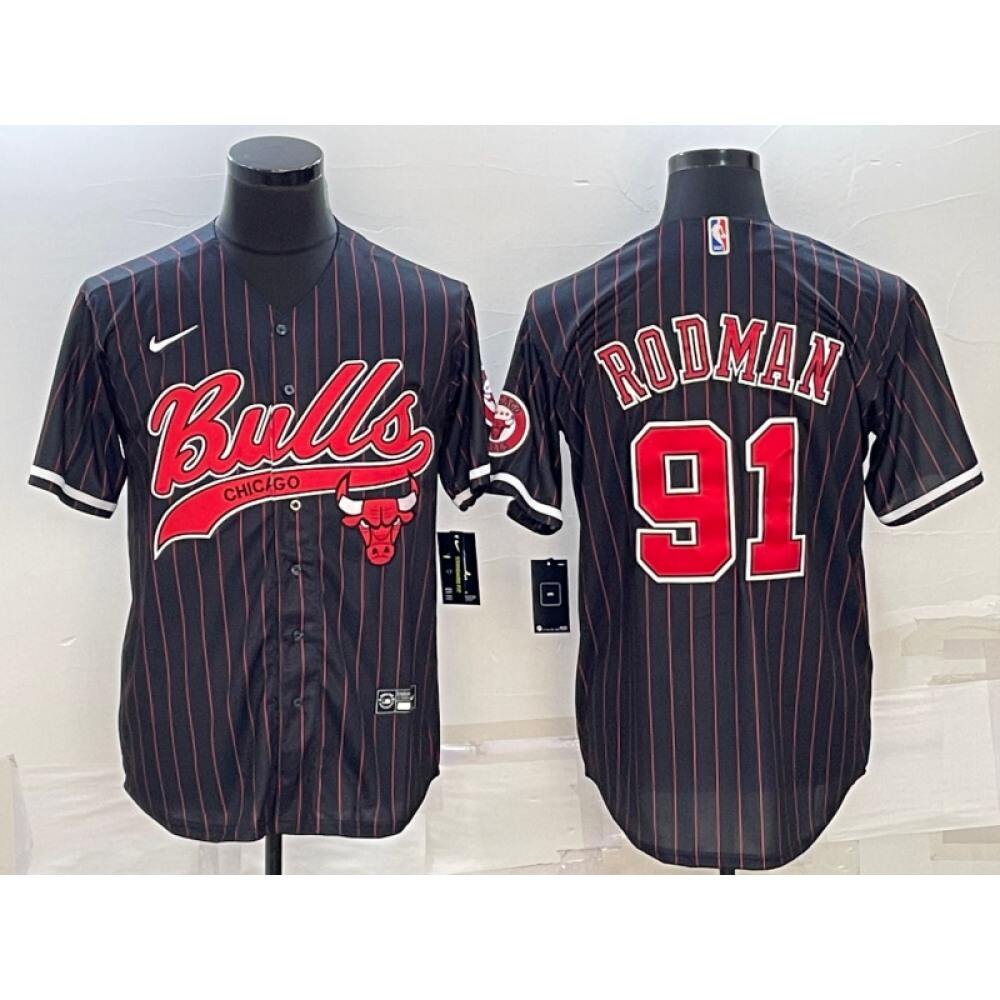 High-Quality Chicago Bulls 91 Jersey Black - Fan Favorite
