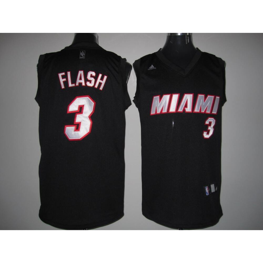 Collector's Item Cost-Effective Men's Heat #3 Dwyane Black Basketball Jersey