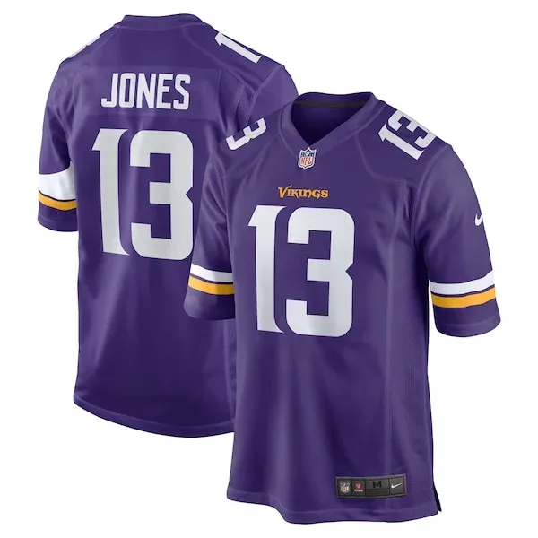 None Daniel Jones Game Jersey - Purple | NFL Player Jersey | NFL Footb