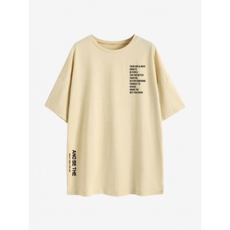 Article Lettering Graphic Oversized T-shirt NV0047