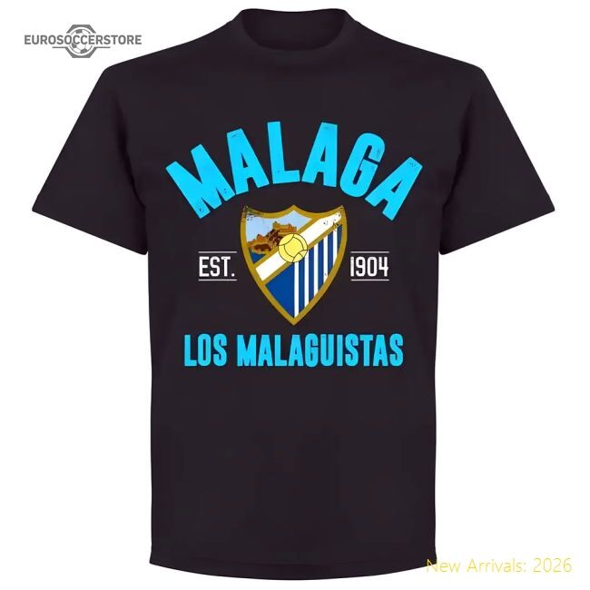 Match-Day Trending Malaga Established T-Shirt - Black