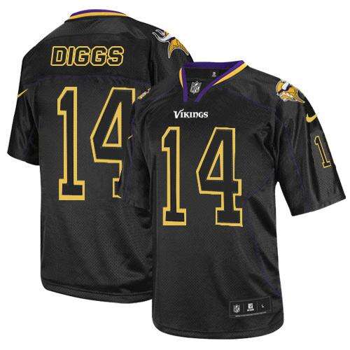 NFL None #None Black Lights Out Elite Jersey Mens game