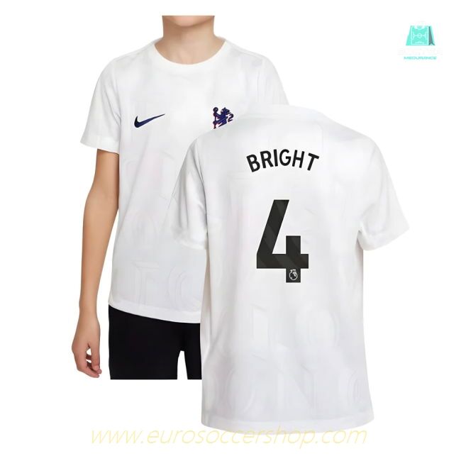 2025-2026 Chelsea Pre-Match Shirt (White) - Kids (Bright 4)