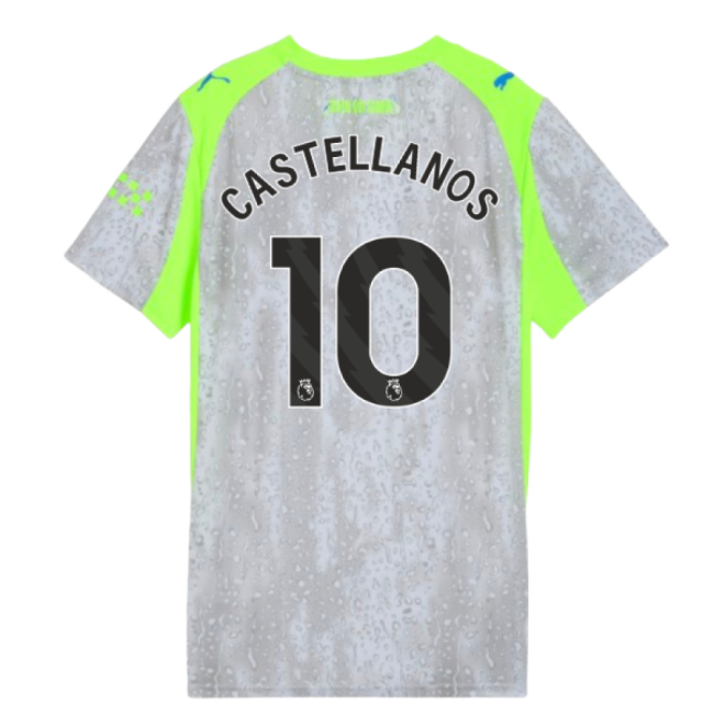 2025-2026 Man City Third Shirt (Womens) (Castellanos 10) (Limited E...