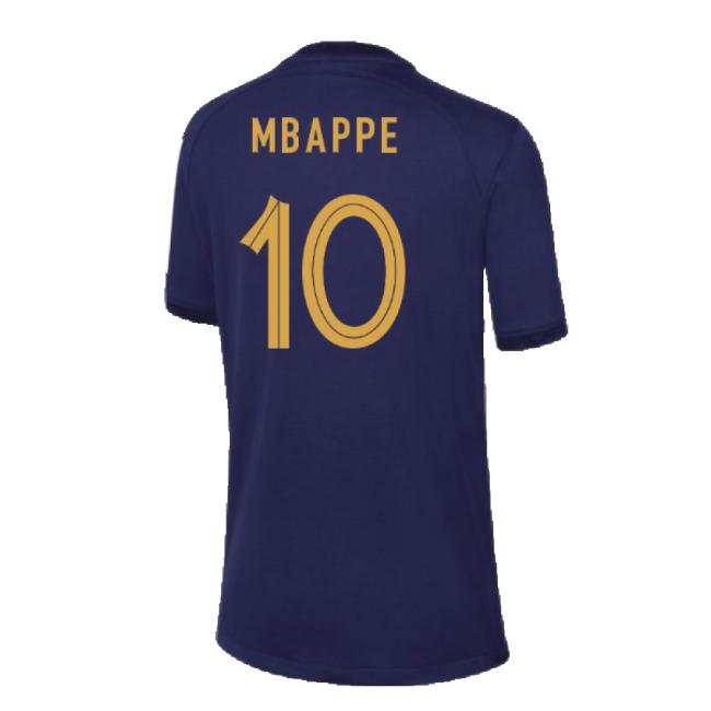 2022-2023 Les Bleus Home Shirt Official Youth (Mbappe 10)