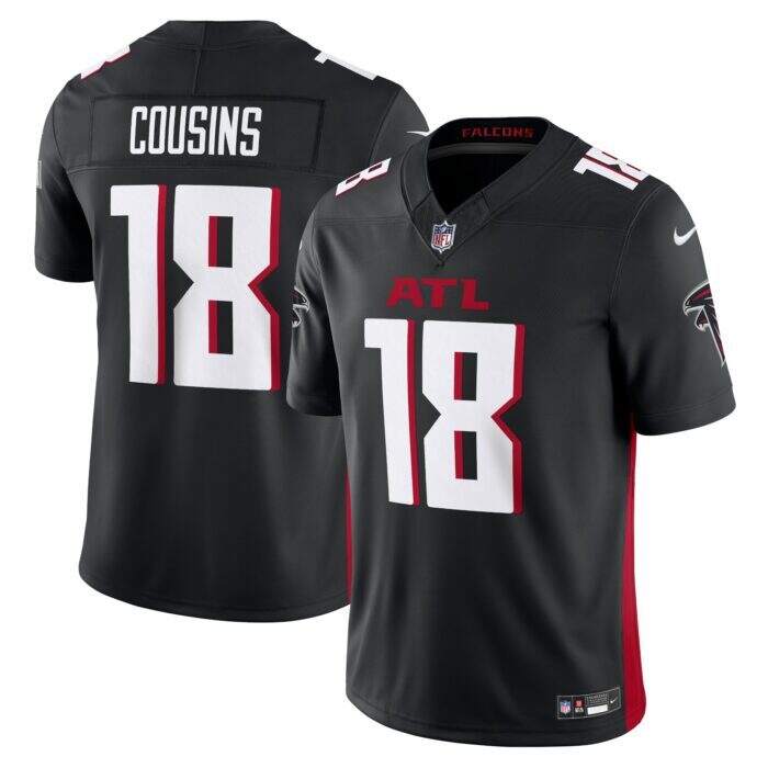 Men's Atlanta Falcons Kirk Cousins Nike Black Vapor F.U.S....