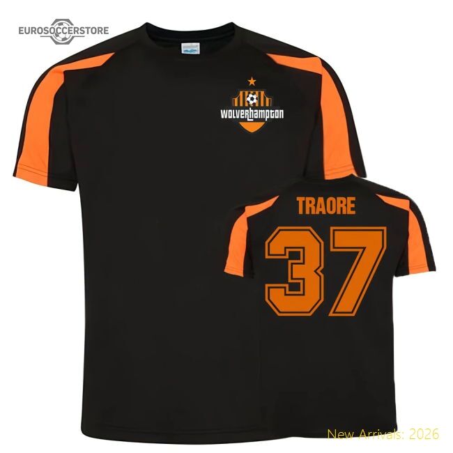 Premium Adama Traore Wolves Sports Practice Jersey (black)