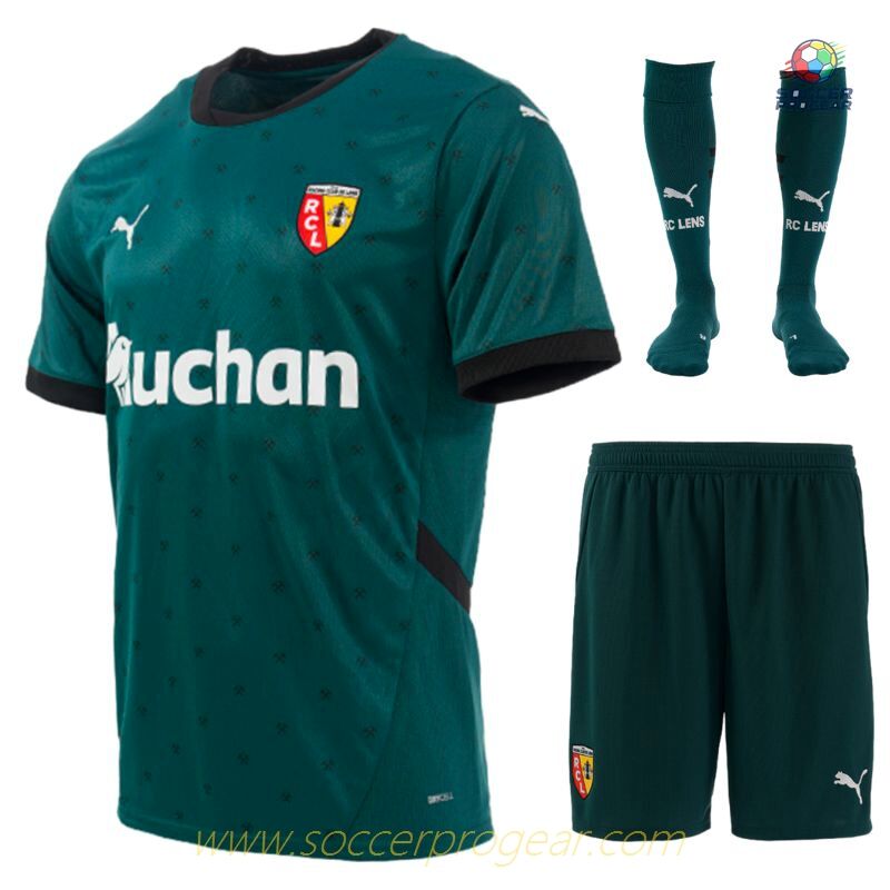 RC Lens Away Childrenren's Football Kit Team Jersey 2024-25 Edition