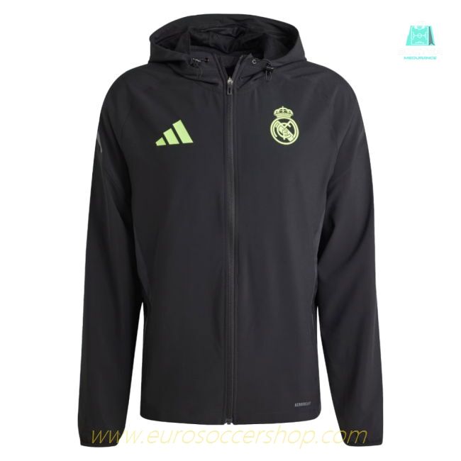 2025-2026 Real Madrid Pro Vis Tech Jacket (Black)