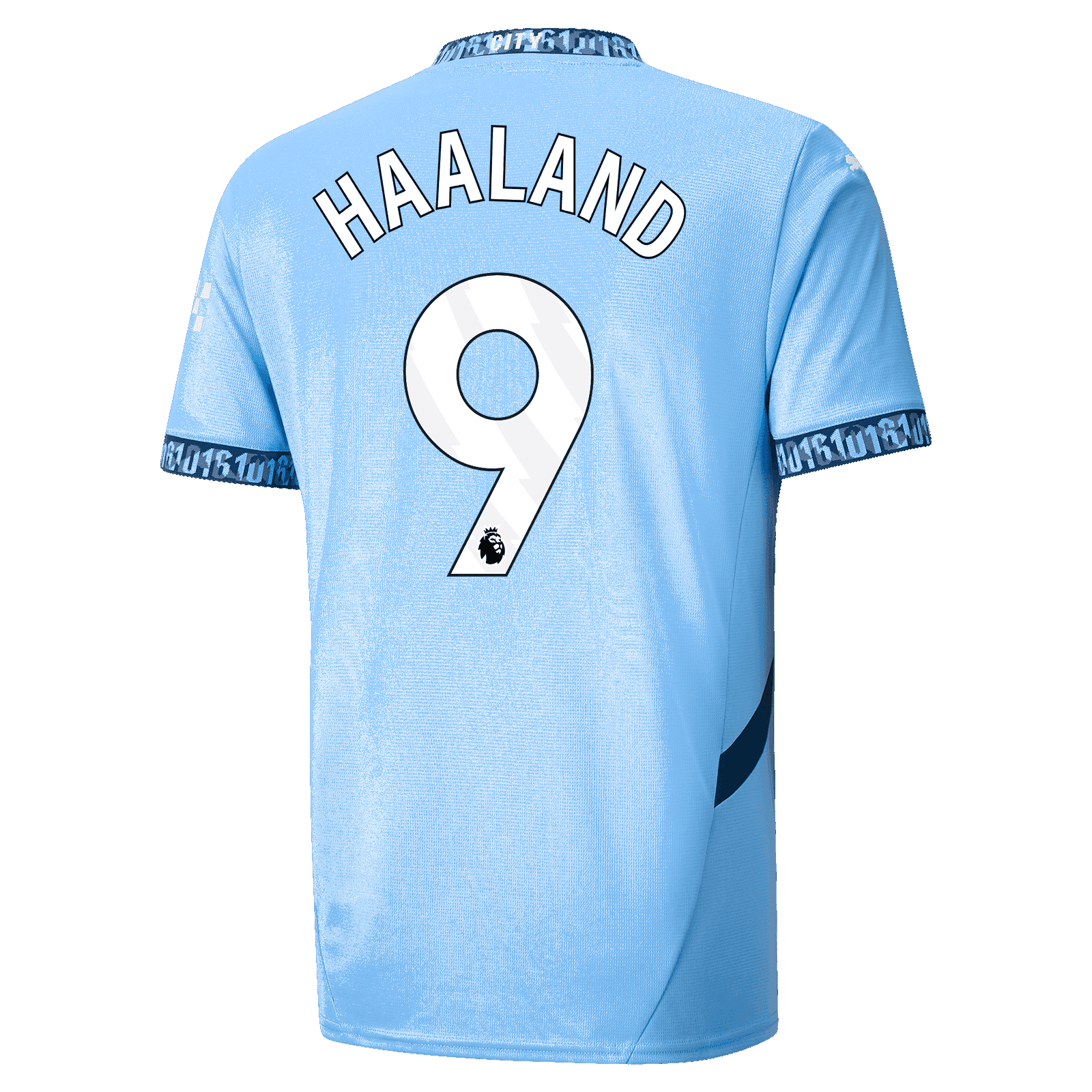 Erling Haaland's 2024-25 Manchester City Home Jersey Number 9