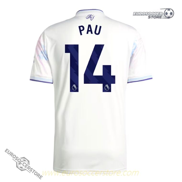 Aston Villa Third PAU 14 Football Jersey for the 25-26 Season