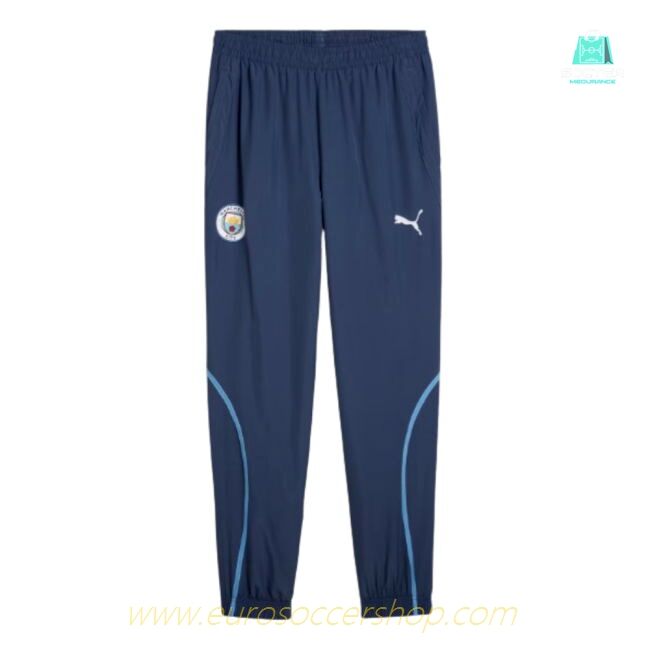 2024-2025 Man City Prematch Woven Pants (Navy)