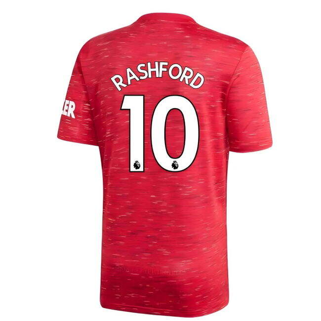 2020-20 Man Utd Home Soccer Shirt RASHFORD #10 L M S