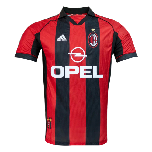AC Milan 9800 Home Retro Soccer Jersey - Official Replica 9506