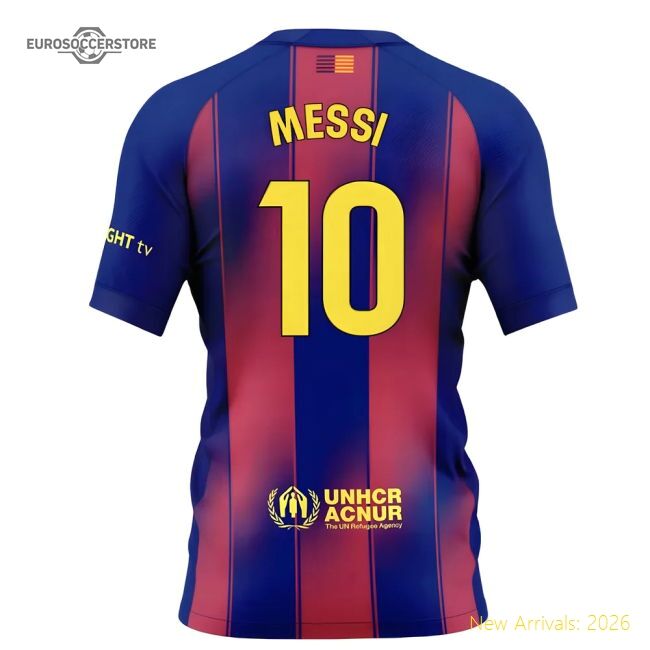 Authentic Barcelona Home Messi Jersey 2025-2026 Durable