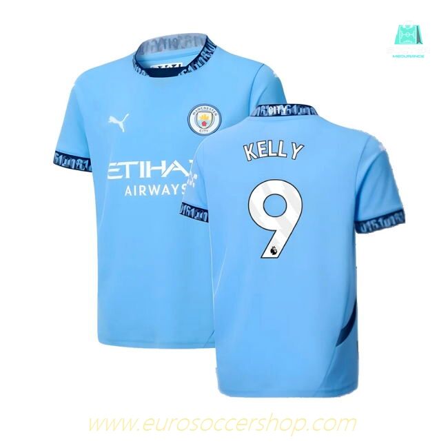 2024-2025 Man City Home Shirt (Kids) (Kelly 9)