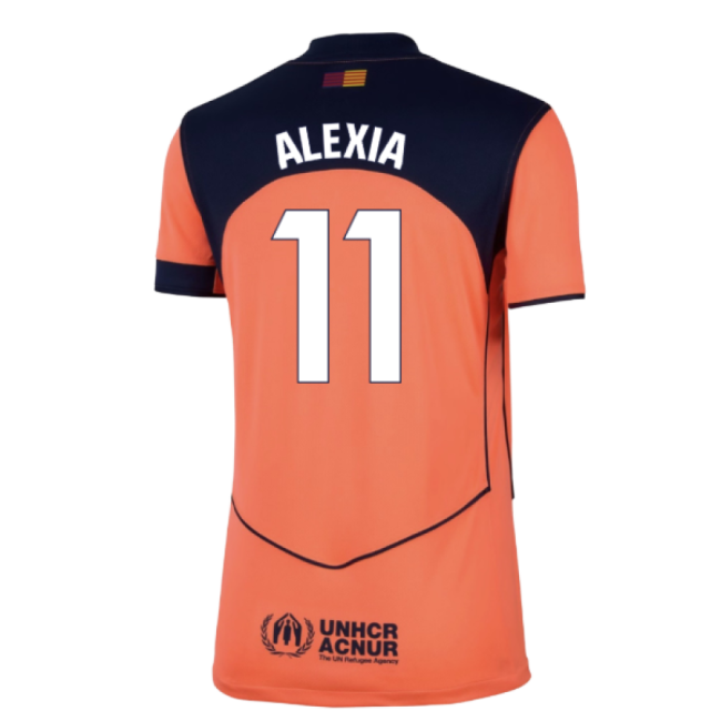 2025-2026 Genuina Camiseta Barcelona Tercer - Mujeres Con Alexia 11