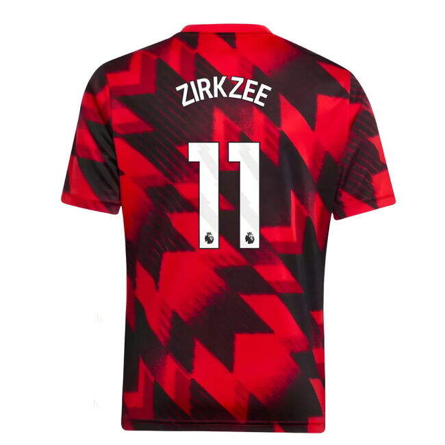 Man Utd Home Football Shirt 2025-20 Season Zirkzee 11 M S Kids