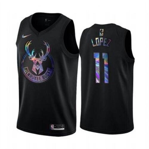 Limited Stock Milwaukee Bucks Brook #11 NBA Player Jersey Athletic