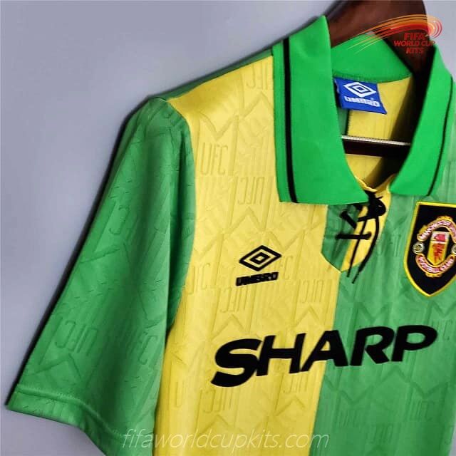 Manchester United 92-94 Away Green Football Kit
